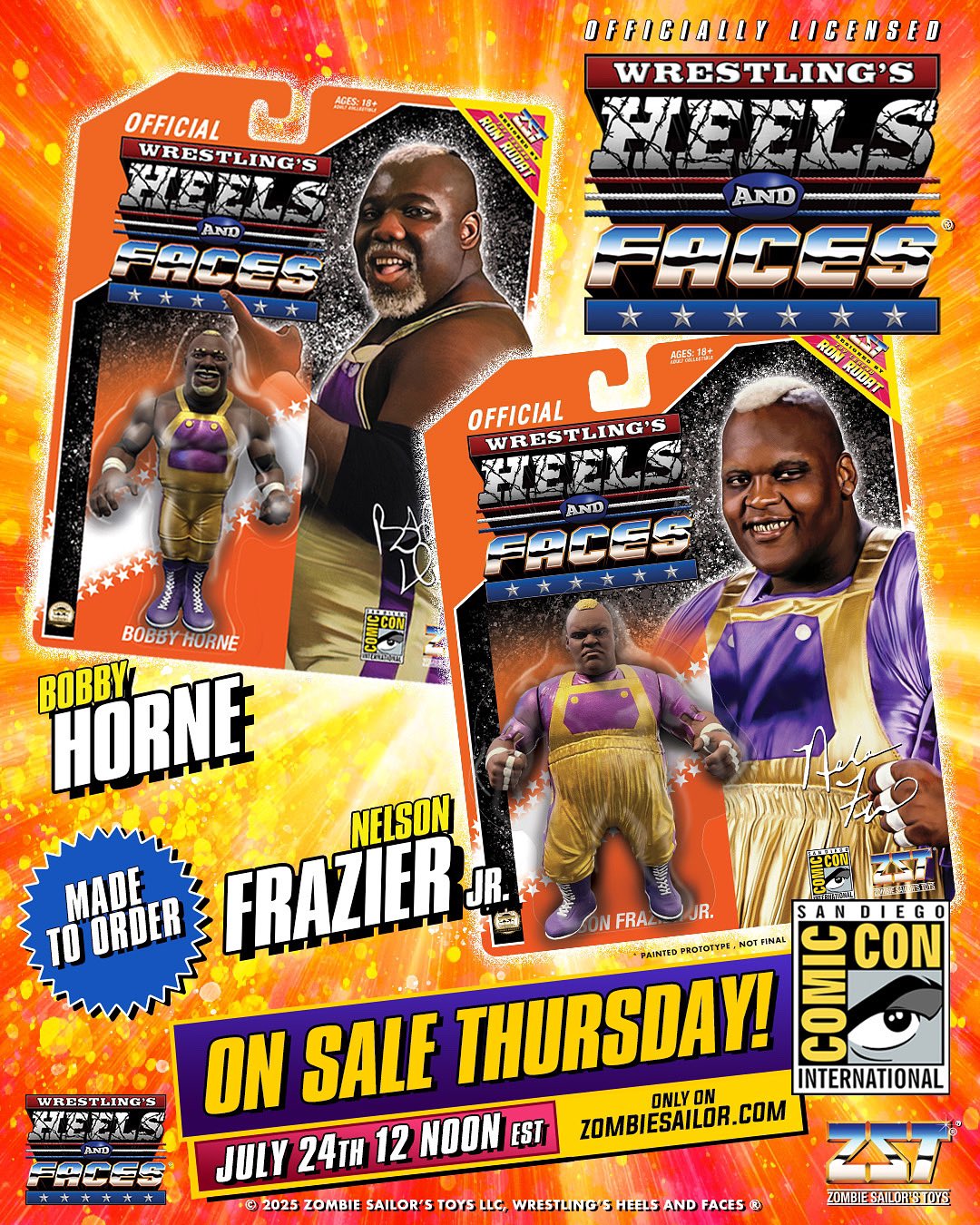Zombie Sailor's Toys Wrestling's Heels & Faces Nelson Frazier [Mabel]