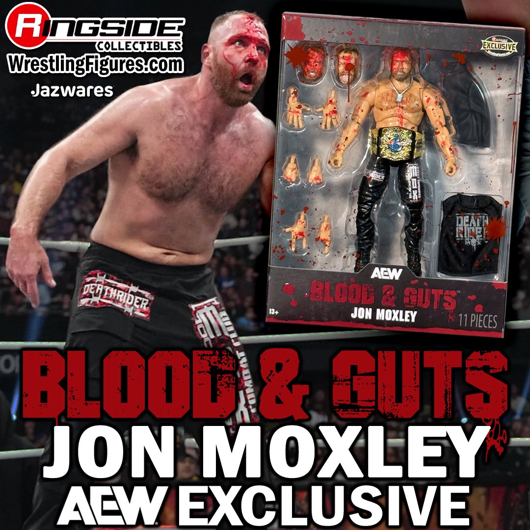 2025 AEW Jazwares Unrivaled Collection Ringside Exclusive #186 "Blood & Guts" Jon Moxley