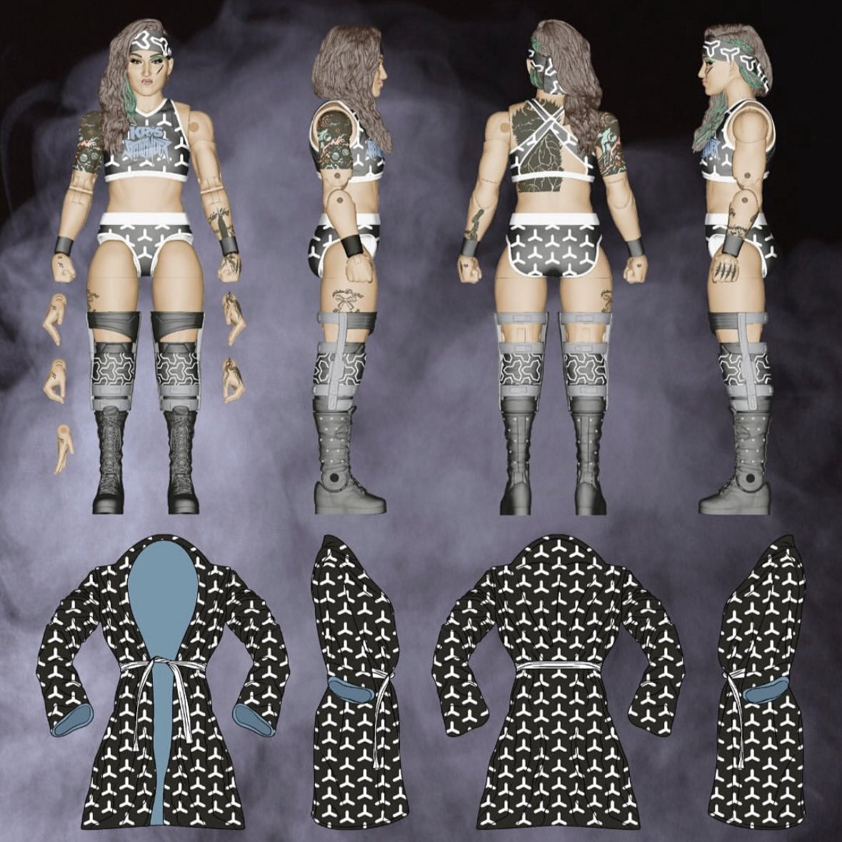 AEW Jazwares Unmatched Collection Kris Statlander