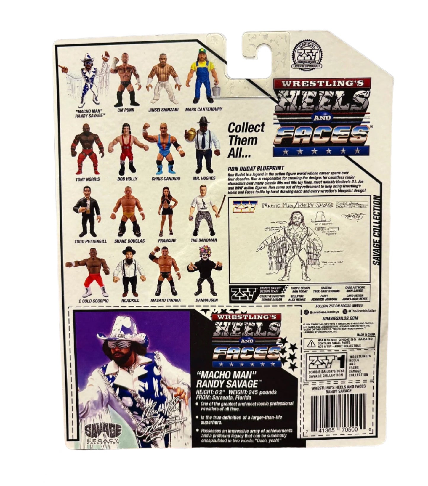 2025 Zombie Sailor's Toys Wrestling's Heels & Faces: The Savage Legacy Collection Macho Man Randy Savage