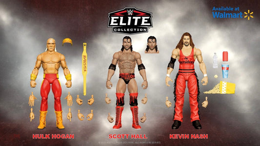 2026 WWE Mattel Elite Collection Walmart Exclusive Bash at the Beach 3-Pack: Hulk Hogan, Scott Hall & Kevin Nash