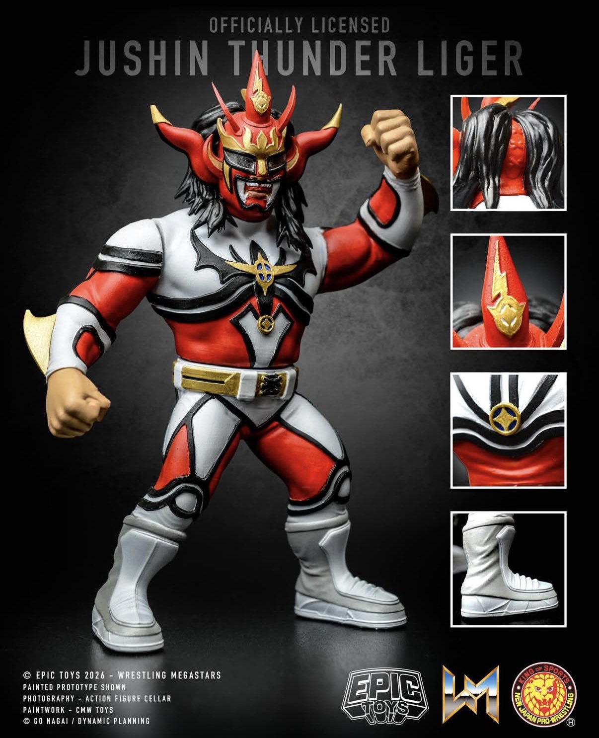Epic Toys Wrestling Megastars Jushin Thunder Liger [With Red Gear]