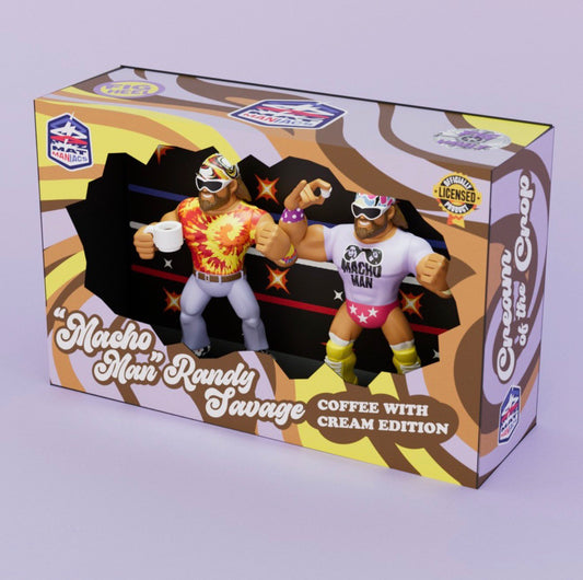 Nerd Closet Mat Maniacs "Macho Man" Randy Savage 2-Pack [Coffee with Cream Edition]