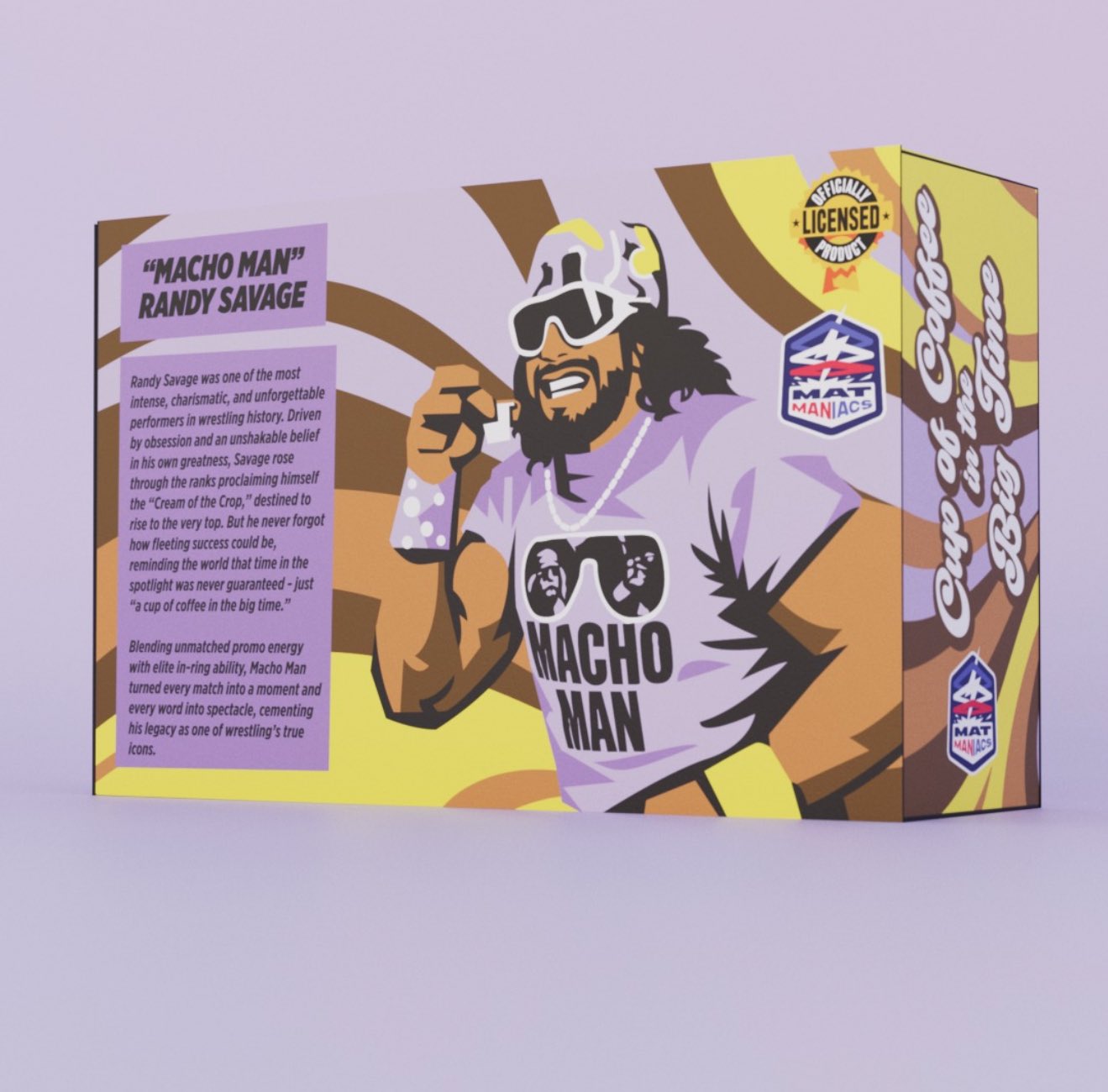 Nerd Closet Mat Maniacs "Macho Man" Randy Savage 2-Pack [Coffee with Cream Edition]