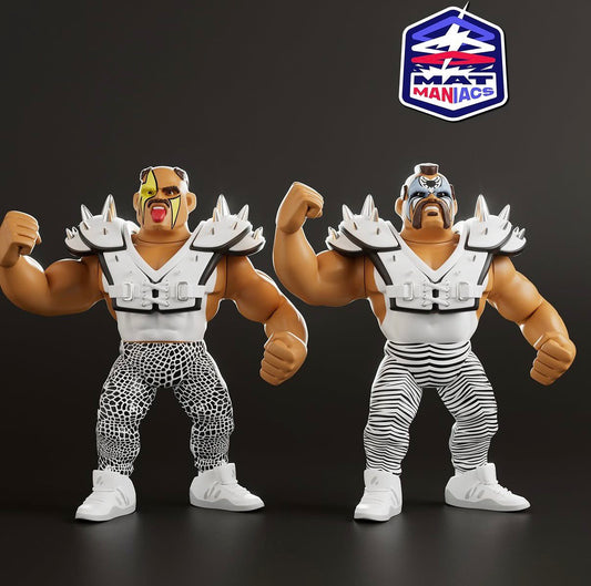 Nerd Closet Mat Maniacs Road Warriors: Hawk & Animal [Zubaz Edition]