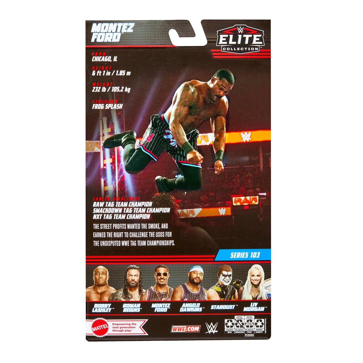 2023 WWE Mattel Elite Collection Series 103 Montez Ford