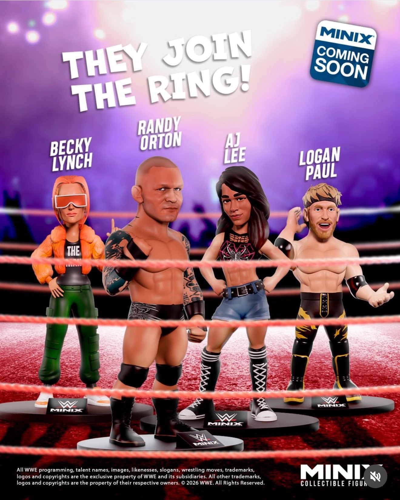 2026 WWE Minix Collectible Figurine Series 3 Sports #126 Randy Orton
