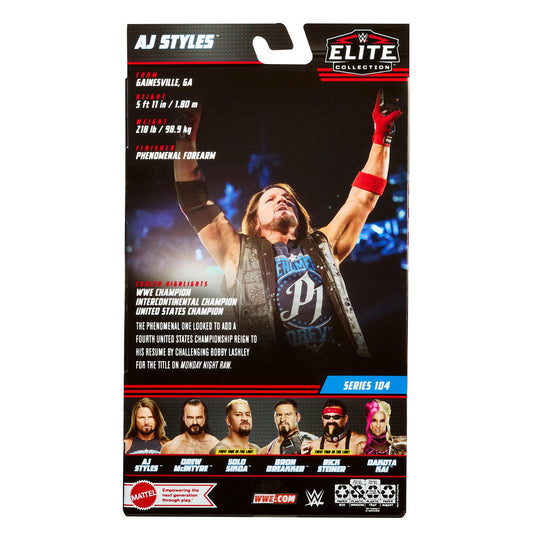 2023 WWE Mattel Elite Collection Series 104 AJ Styles