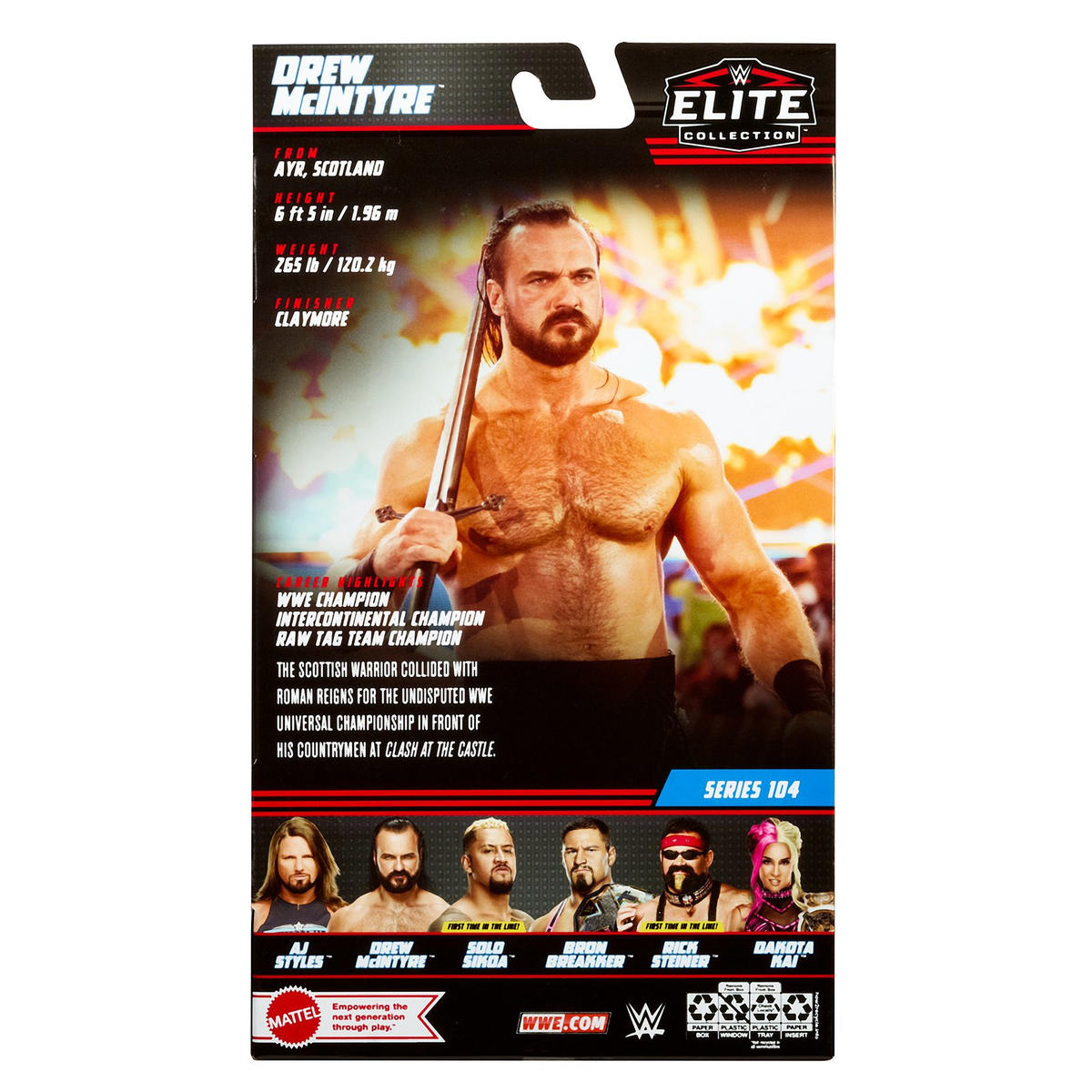 SOLO SIKOA WWE WWF Mattel Elite Collection Series 104 Action