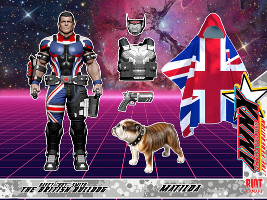 AMNX Action Figures x Vonner Studios AMNX: The Federation "British Bulldog" Davey Boy Smith & Matilda