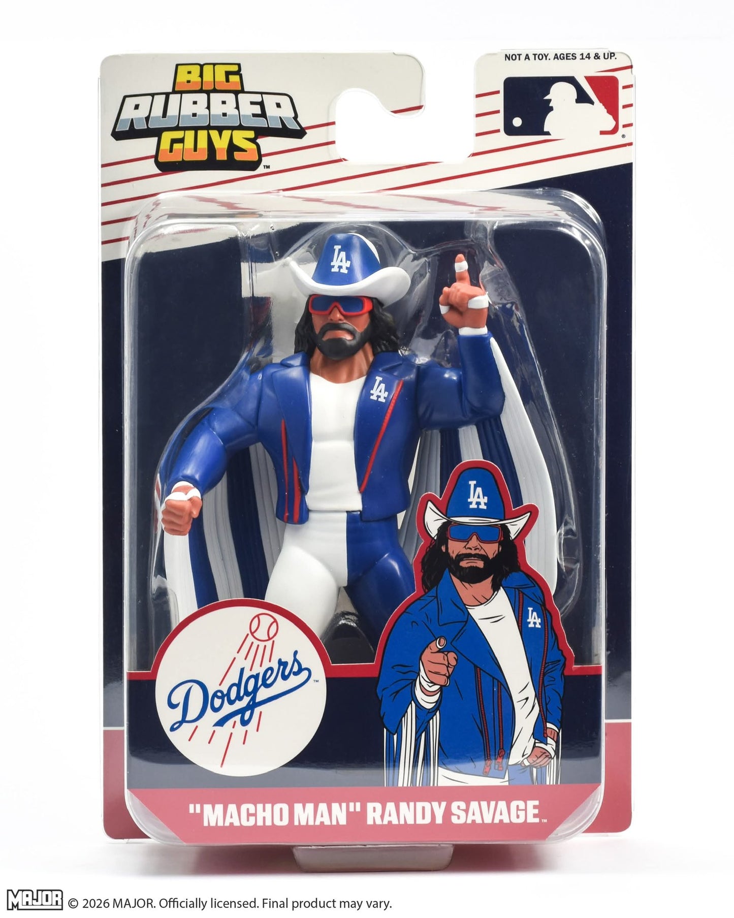 MAJOR MLB x Big Rubber Guys "Macho Man" Randy Savage [Los Angeles Dodgers]