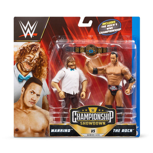 2023 WWE Mattel Basic Championship Showdown Series 14 Mankind & The Rock