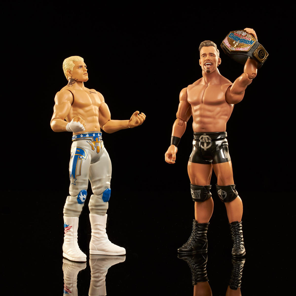 2023 WWE Mattel Basic Championship Showdown Series 14 Austin Theory & Cody Rhodes