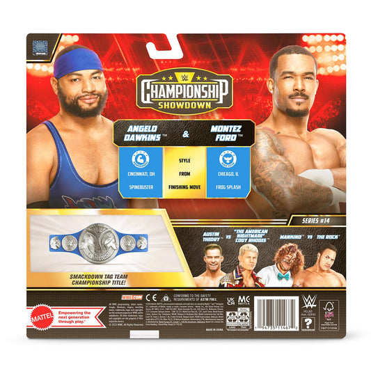 2023 WWE Mattel Basic Championship Showdown Series 14 Street Profits: Montez Ford & Angelo Dawkins