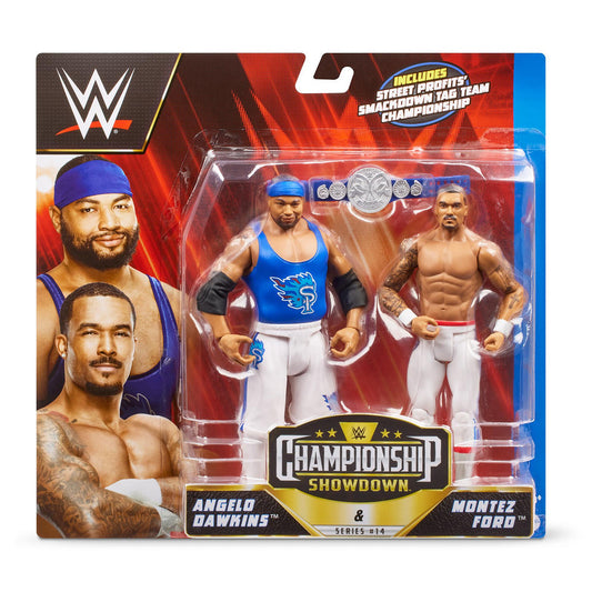2023 WWE Mattel Basic Championship Showdown Series 14 Street Profits: Montez Ford & Angelo Dawkins