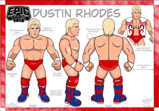 Epic Toys Wrestling Megastars Series TBD Dustin Rhodes