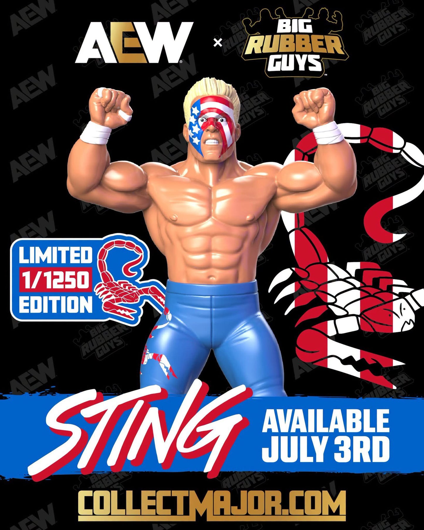 MAJOR AEW x Big Rubber Guys Limited Edition Sting