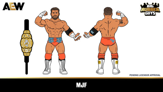 MAJOR AEW x Big Rubber Guys Series TBD MJF [With Blue & Orange Trunks]