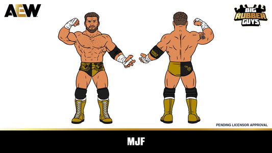 MAJOR AEW x Big Rubber Guys Series TBD MJF [With Gold & Black Trunks]