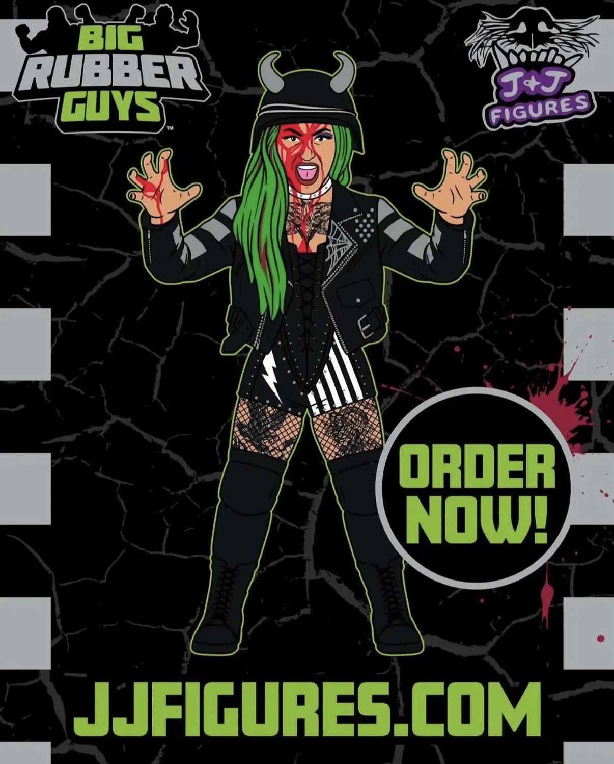 MAJOR Big Rubber Guys J+J Figures Exclusive Shotzi [Bloody]
