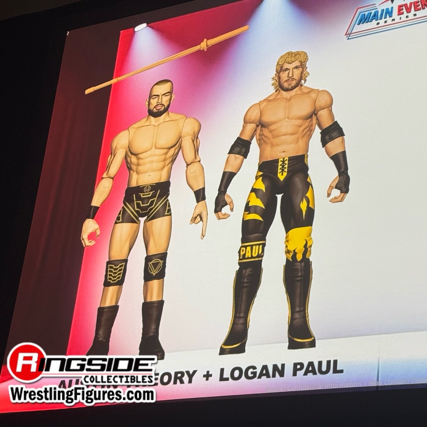 WWE Mattel Main Event Showdown Series TBD Austin Theory & Logan Paul