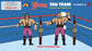 Mattel LJN WWE Superstars Hart Foundation Tag Team: Bret "Hitman" Hart & Jim "The Anvil" Neidhart [Exclusive]