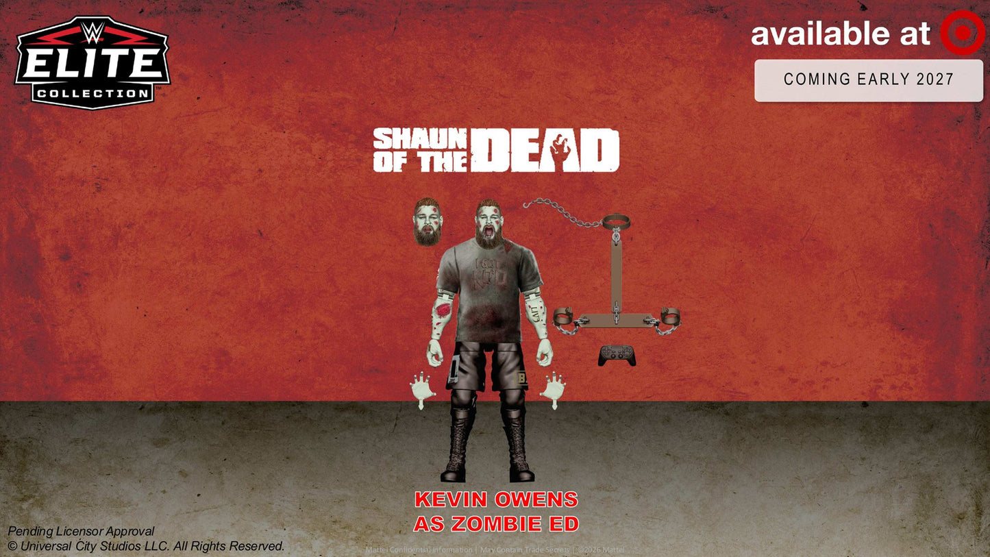 WWE Mattel Elite Collection WWE X Universal Horrors Series TBD Kevin Owens as Zombie Ed