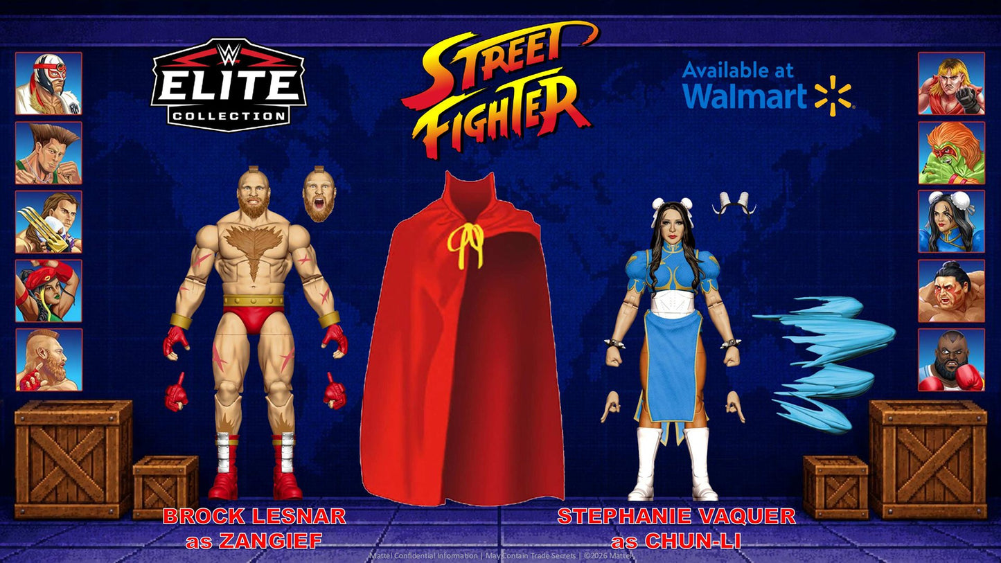 WWE x Street Fighter Elite Collection Series 5 Brock Lesnar as Zangief