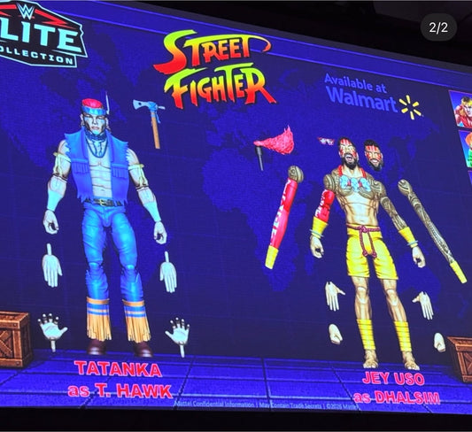 WWE x Street Fighter Elite Collection Series TBD Jey Uso as Dhalsim