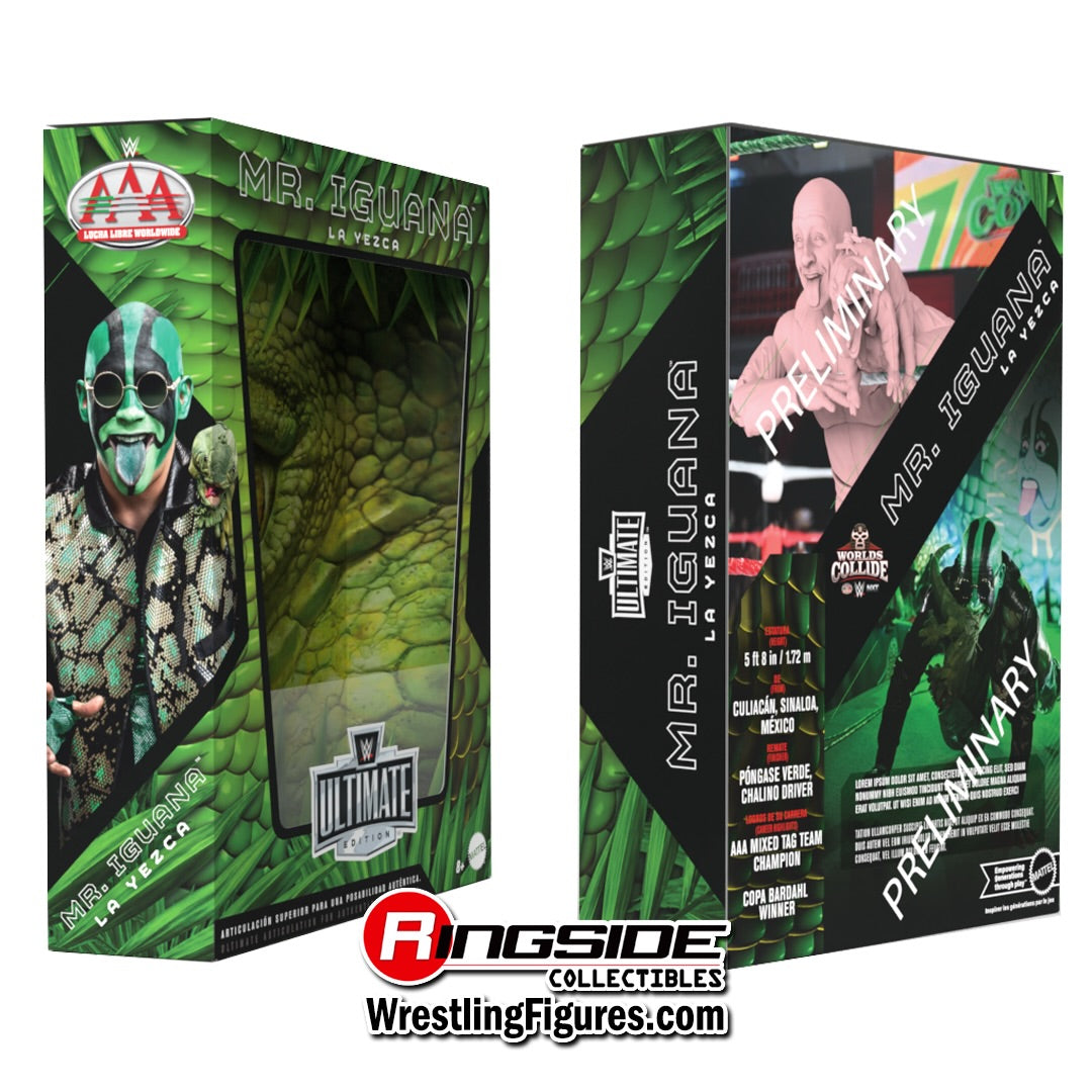 WWE Mattel Ultimate Edition WWE x AAA Mr. Iguana & La Yezca [Exclusive]