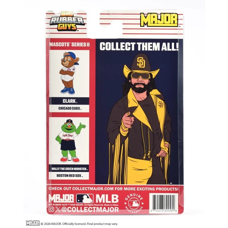 2026 MAJOR MLB x Big Rubber Guys "Macho Man" Randy Savage [San Diego Padres]