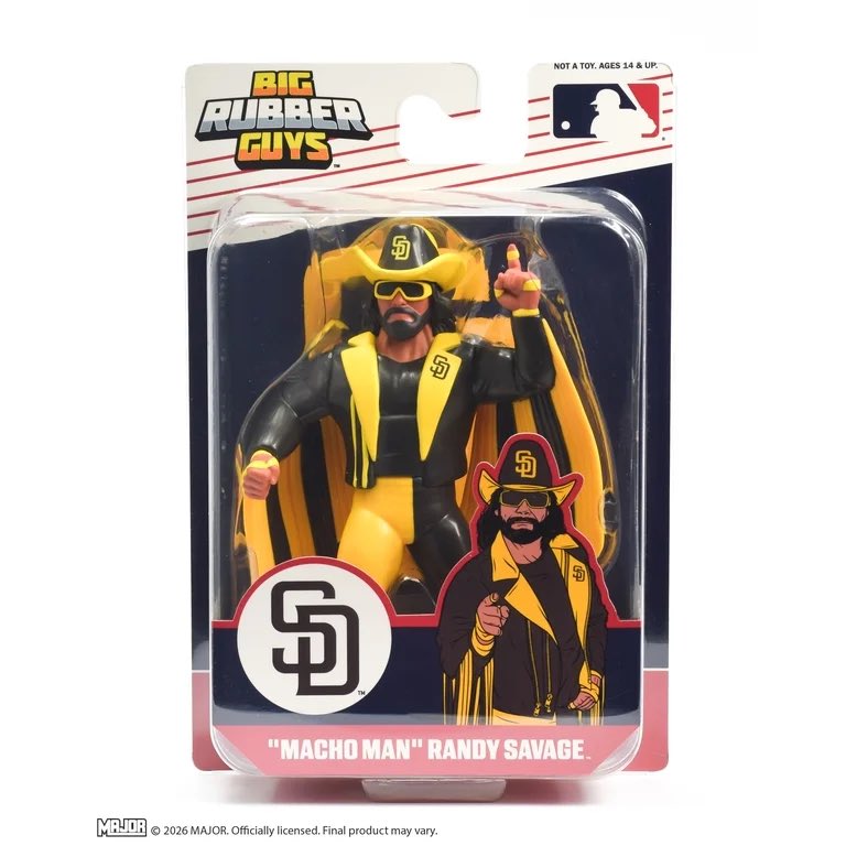 2026 MAJOR MLB x Big Rubber Guys "Macho Man" Randy Savage [San Diego Padres]