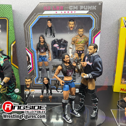 WWE Mattel Creations Exclusive Ultimate Edition 2-Pack: CM Punk & AJ Lee [With Larry]