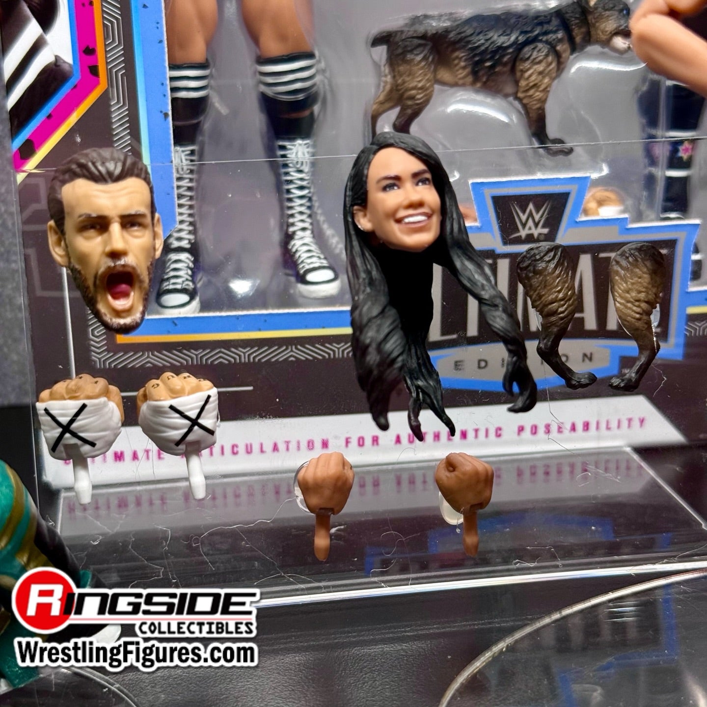 WWE Mattel Creations Exclusive Ultimate Edition 2-Pack: CM Punk & AJ Lee [With Larry]