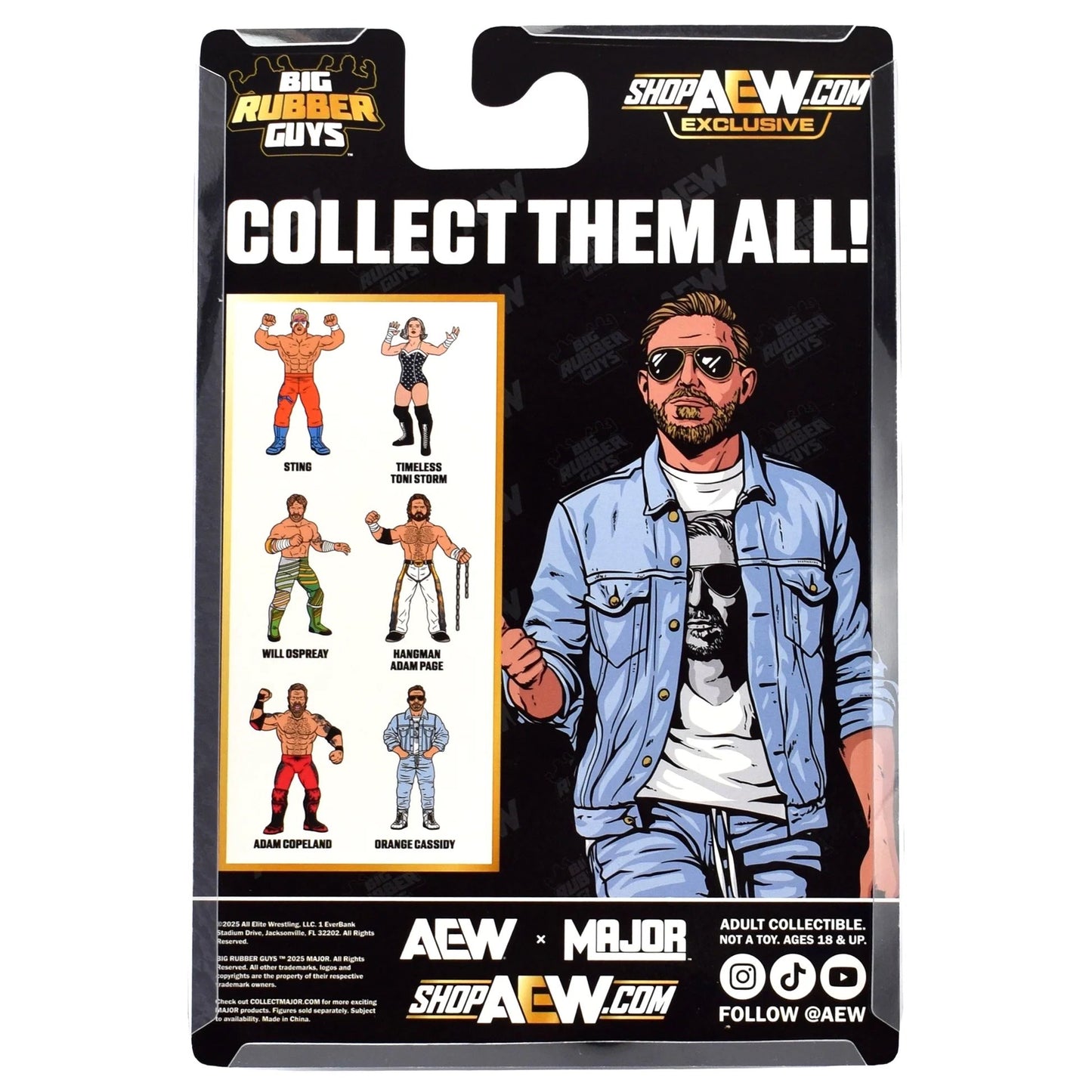 MAJOR AEW x Big Rubber Guys Orange Cassidy [Exclusive]