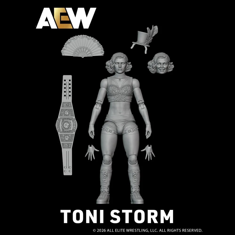 AEW Jazwares Unrivaled Collection Vault Exclusive 3-Pack: Toni Storm, Mina Shirakawa & Luther