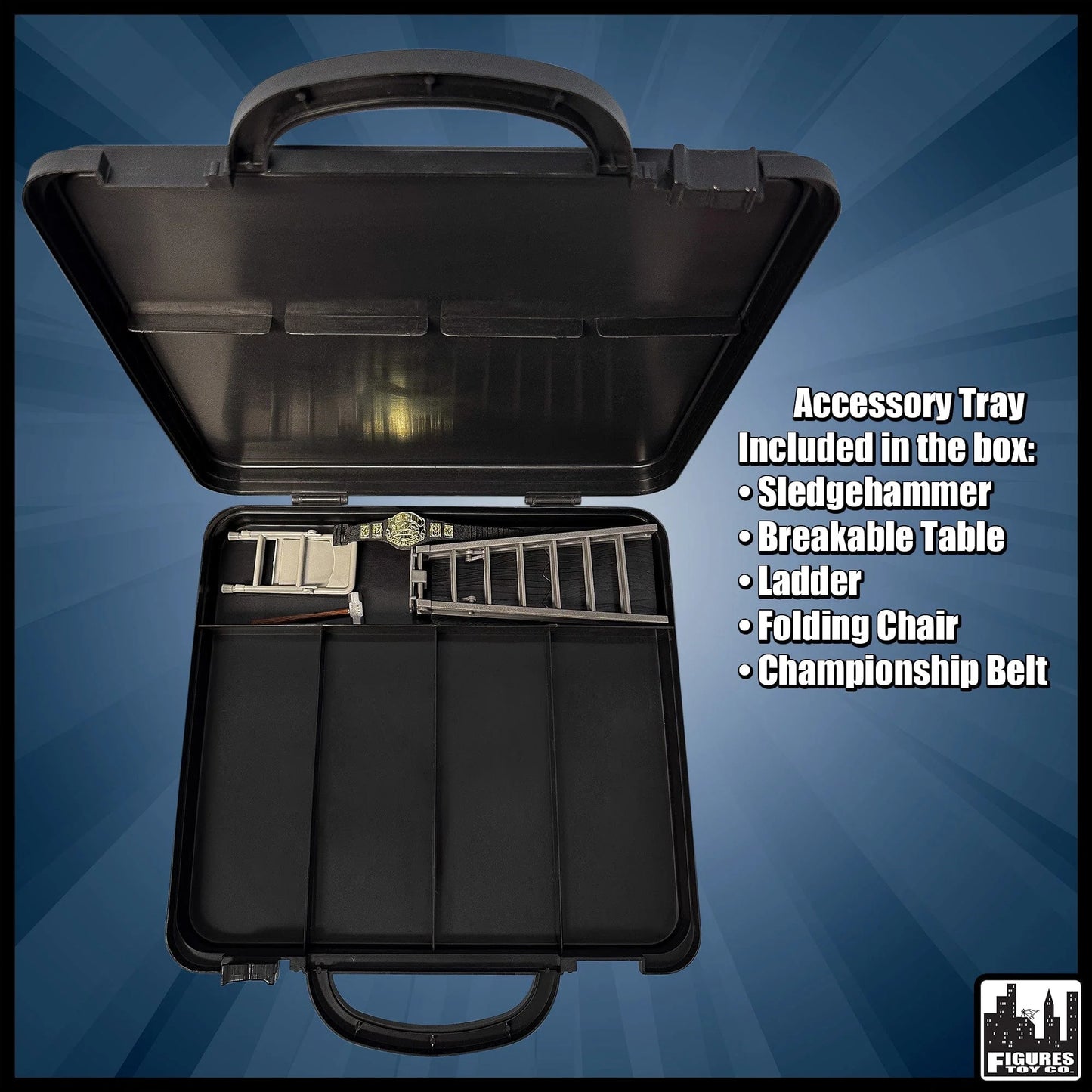 2025 FTC Deluxe Carrying Case with Accessories for Wrestling Action Figures