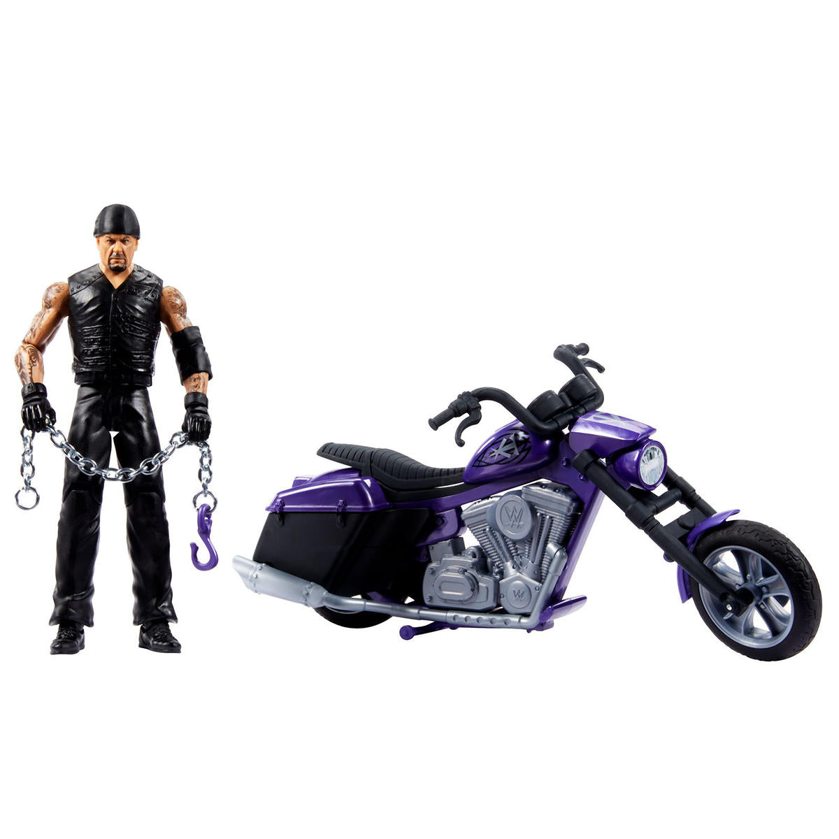 2024 WWE Mattel Wrekkin' Boneyard Slamcycle [With Undertaker]