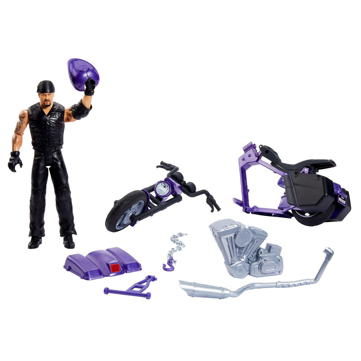 2024 WWE Mattel Wrekkin' Boneyard Slamcycle [With Undertaker]