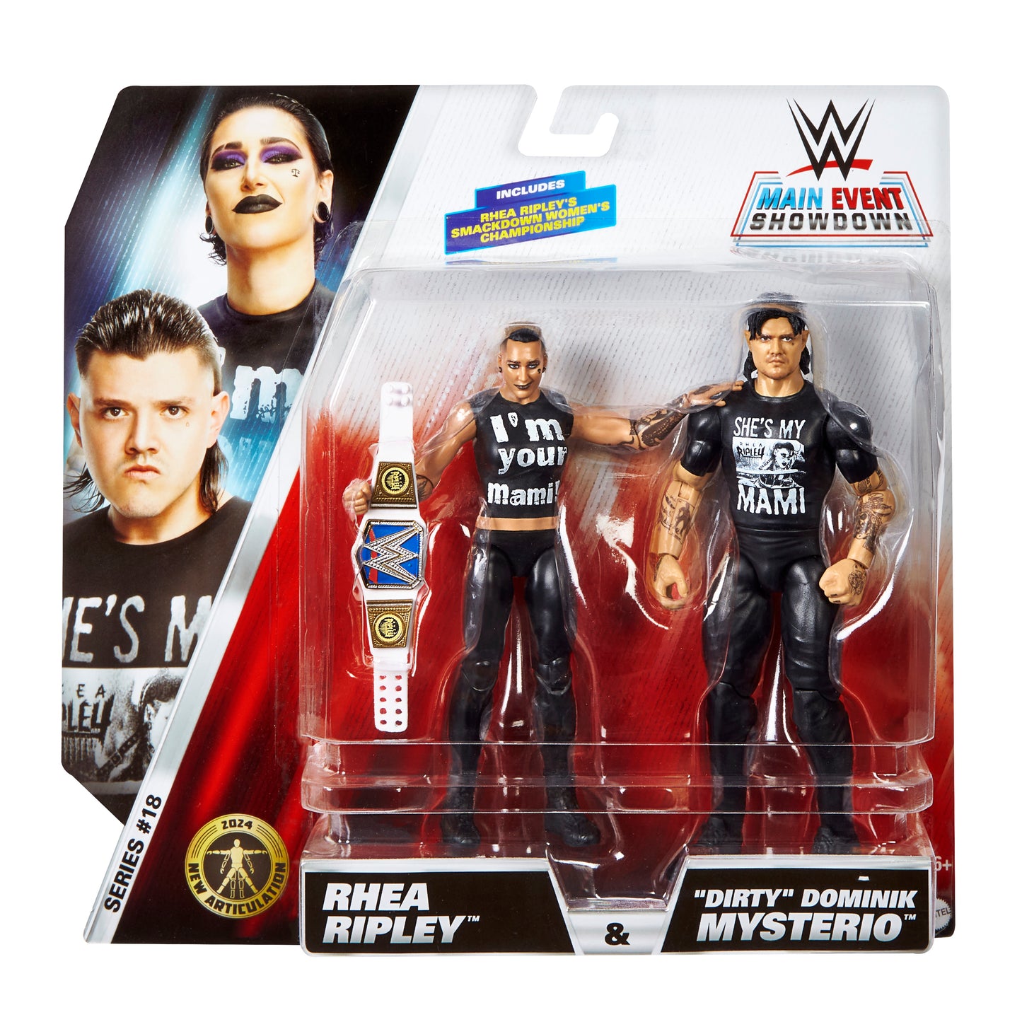 2024 WWE Mattel Main Event Showdown Series 18 Rhea Ripley & Dominik Mysterio