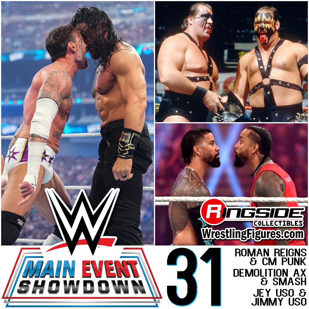 2027 WWE Mattel Main Event Showdown Series 31 CM Punk vs. Roman Reigns
