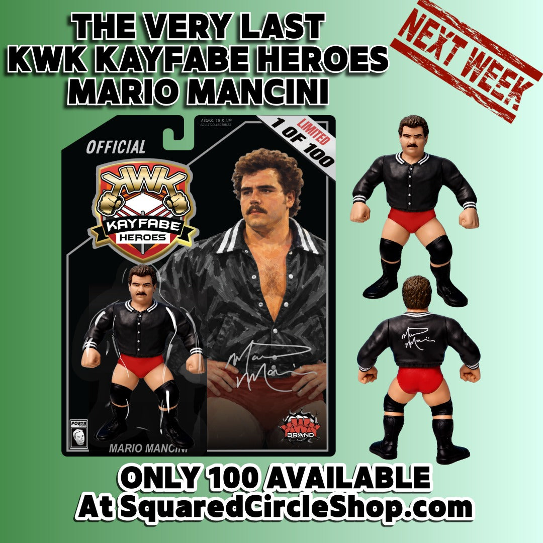 KWK Kayfabe Heroes Mario Mancini [With Red Trunks & Black Jacket]