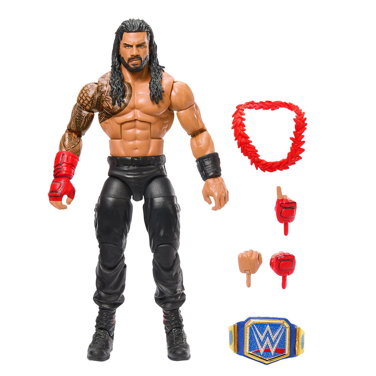 Action Figure WWE Mattel – Roman Reigns Elite Collection Da Collezione, 15 Cm Con Articolazioni E Accessori