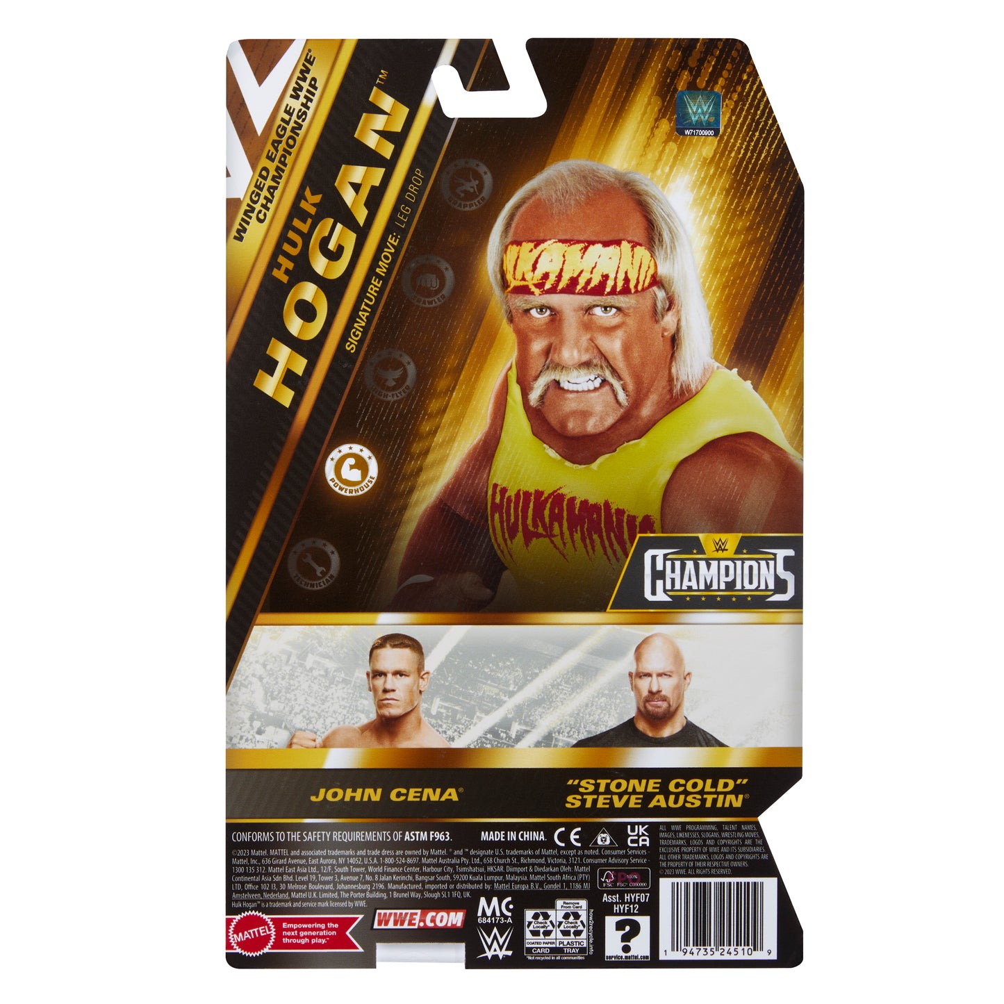 2024 WWE Mattel Basic Champions Series 2 Hulk Hogan