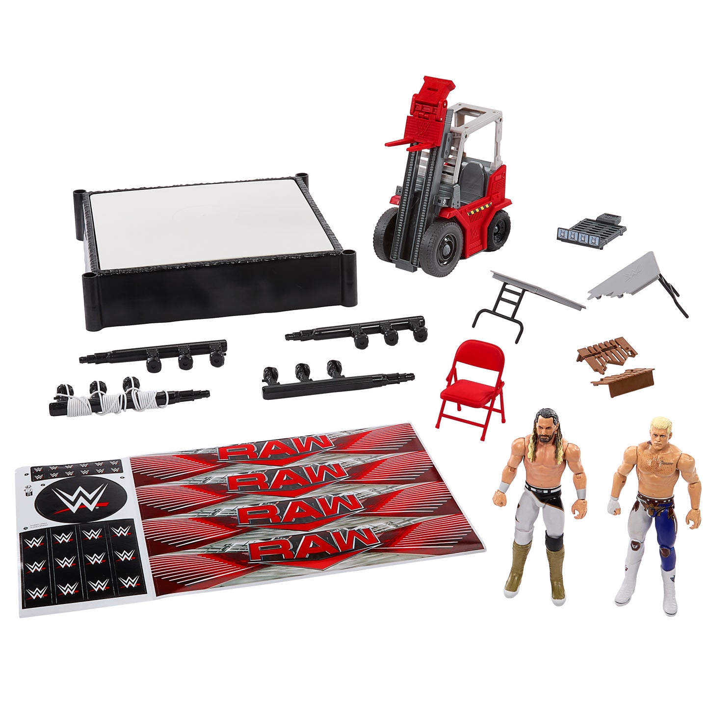 2024 WWE Mattel Wrekkin' Raw Brawl [With Cody Rhodes & Seth Rollins]