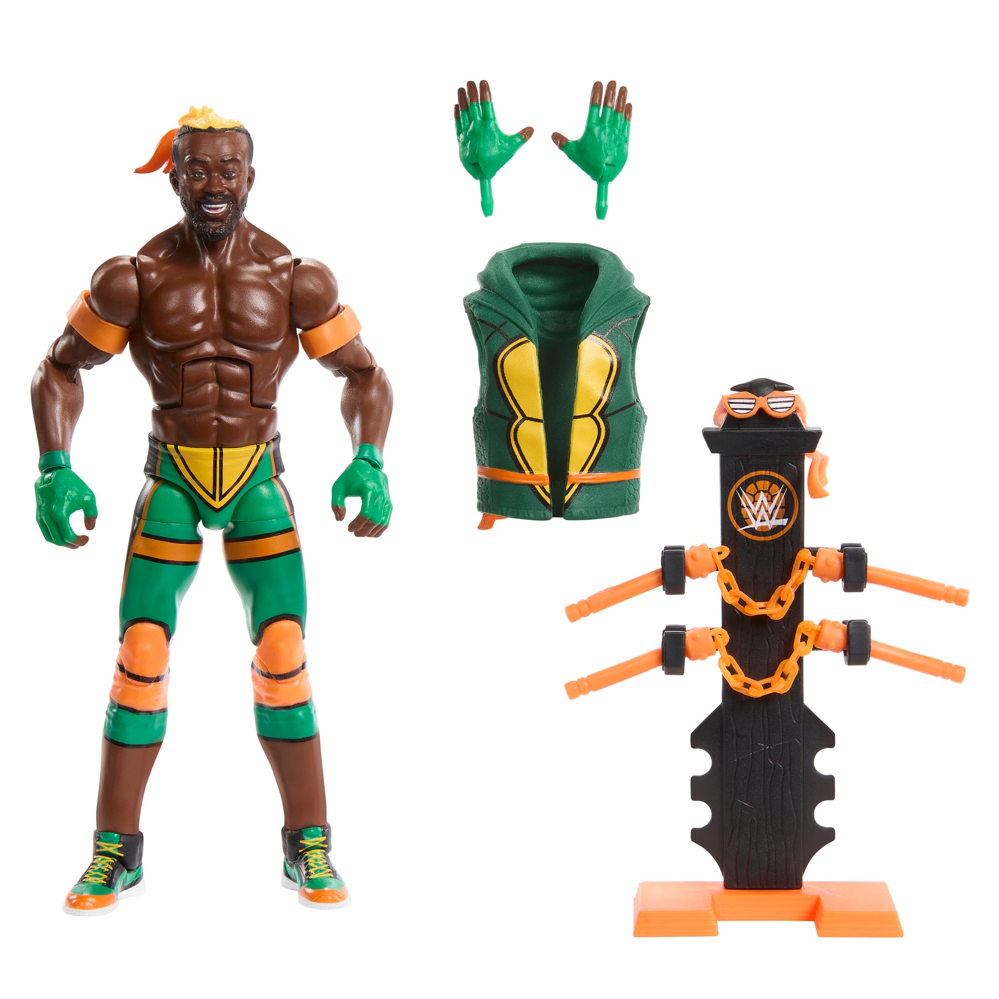 2024 WWE x TMNT Mattel Elite Collection Series 1 Kofi Kingston ...