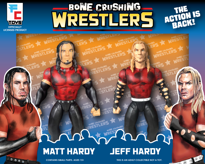 2025 FC Toys Bone Crushing Wrestlers Series 2 2-Pack: Matt Hardy & Jeff Hardy