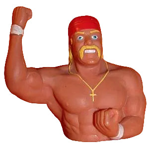 1991 WWF Titan Sports Hulk Hogan Holiday Delites Candy Topper
