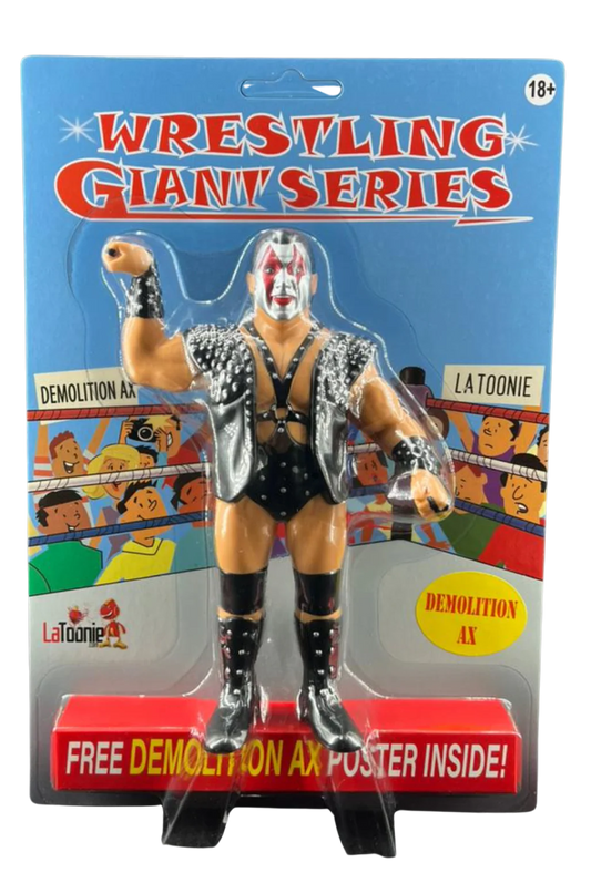 2025 LaToonie Wrestling Giant Series 8" Scale Demolition Ax [With Red & Silver Facepaint]