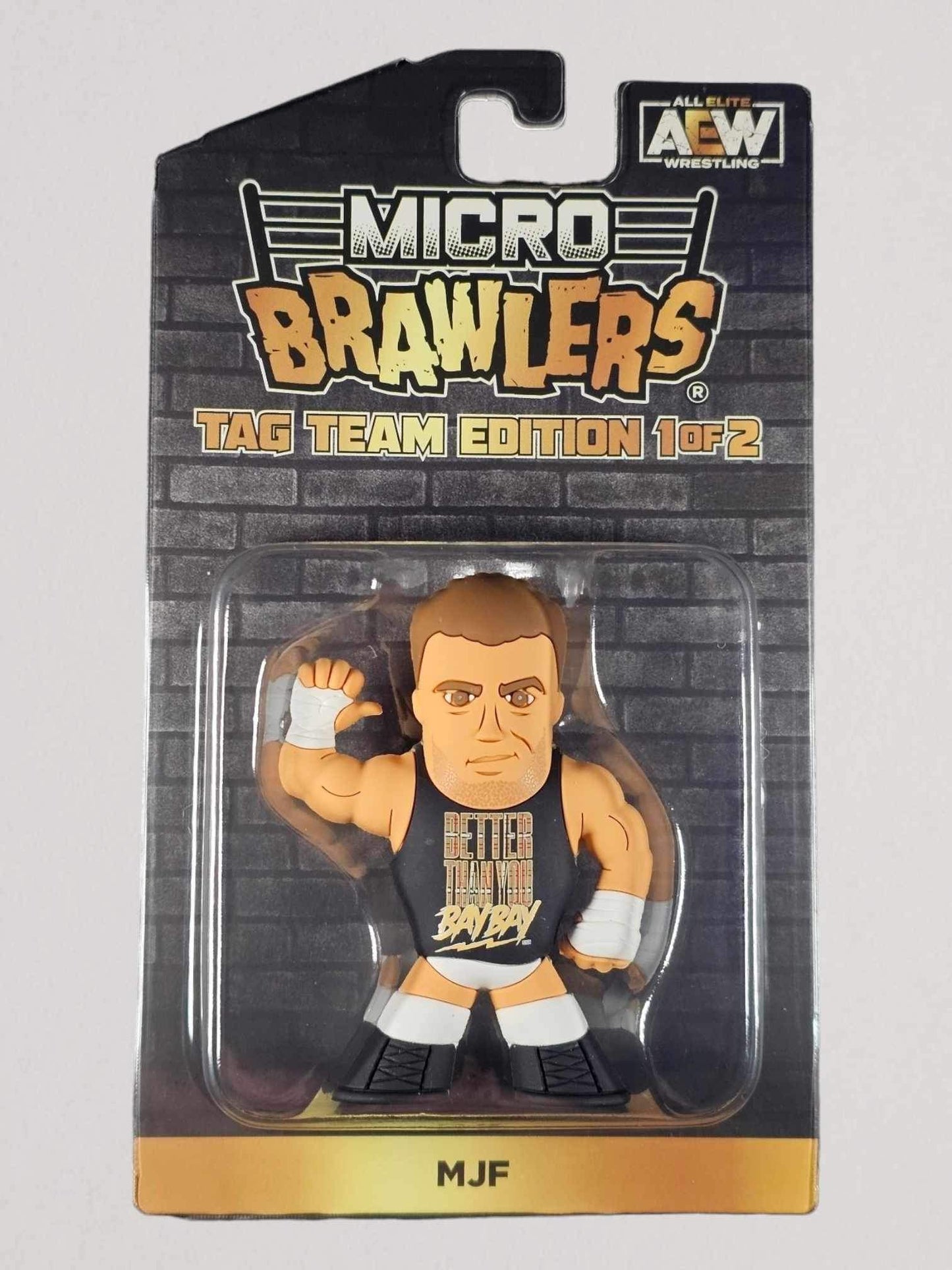 2023 AEW Pro Wrestling Tees Micro Brawlers Limited Edition MJF, roblox t  shirts fuerte png 